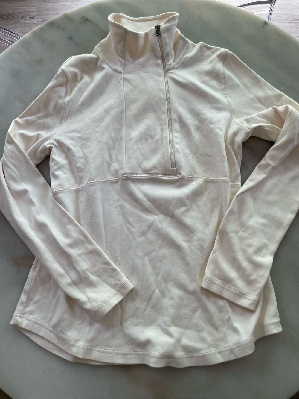 American Living Cream Half-Zip Pullover Sweatshirt